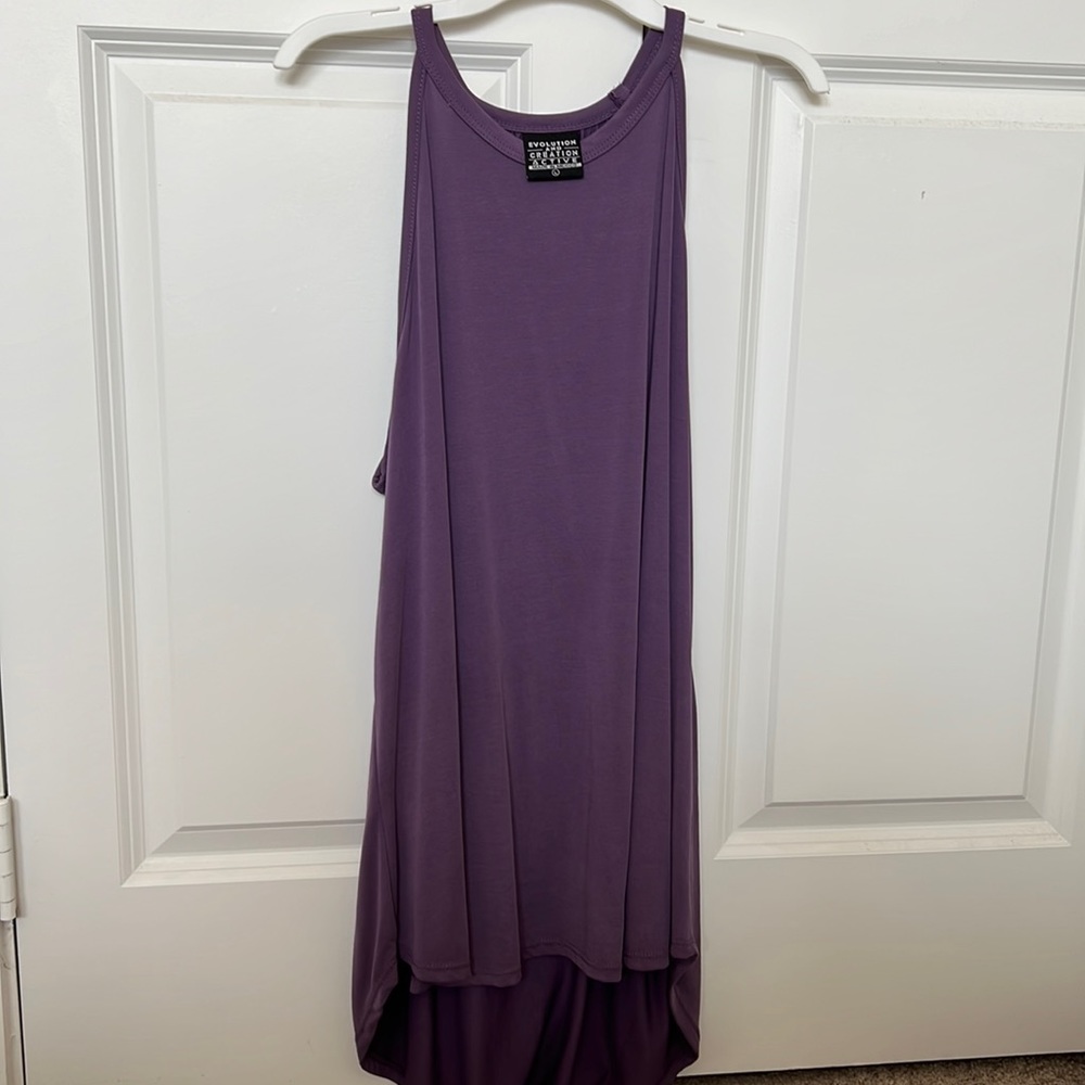 Purple flowy tank